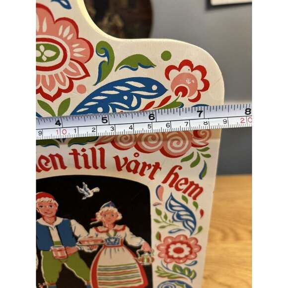 Vintage Swedish Scandinavian Design Cutting Board 16x8" - Picture 9 of 10